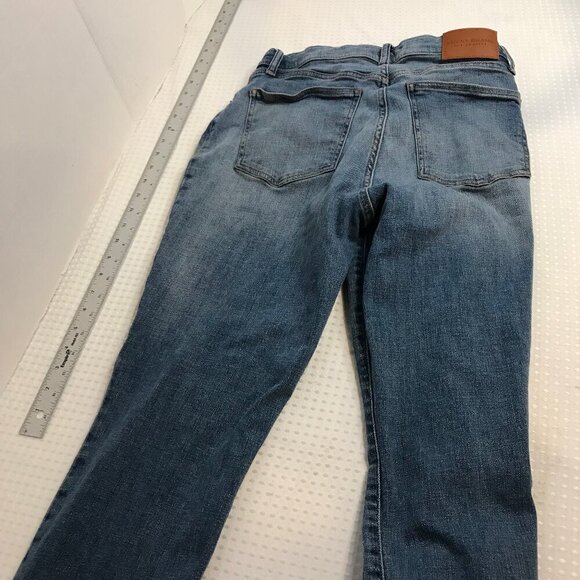 LUCKY BRAND WOMENS BUTTON FLY ANKLE CUT OFF JEANS SIZE 10 - Picture 6 of 8